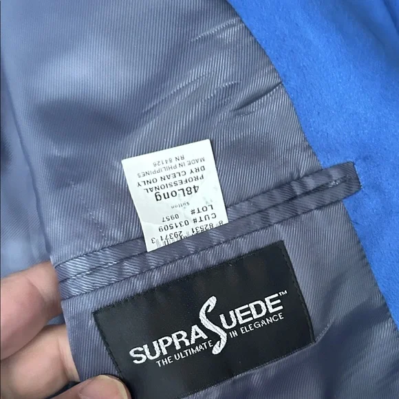 Elegant Royal Blue Men's Blazer - Picture 7 of 9